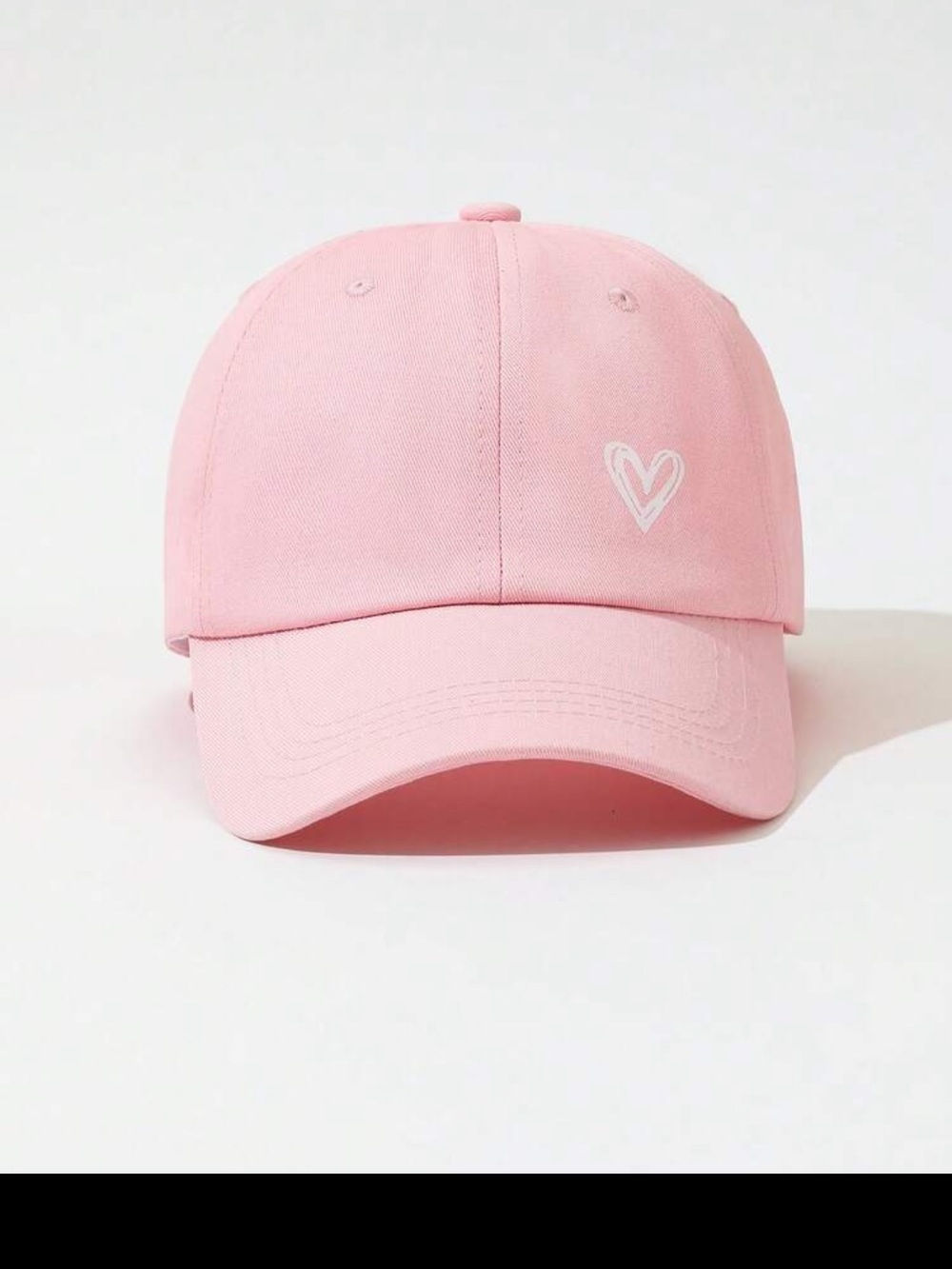 Kids Pink Heart Baseball Cap - Unbranded